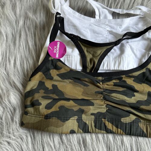 Fruit Of The Loom Two Pack Wireless Bra Womens Size 34 Pull Over Racerback - Picture 2 of 4