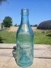 Consumers S &M W MFG Co LTD  New Orleans NO LA. Bottle Vintage Aqua