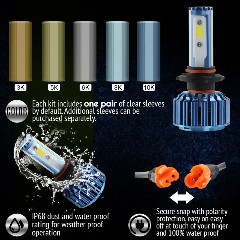 AUTOVIZION LED HID Headlight kit H13 9008 White 2010-2014 Ford Econoline Wagon - Image 4 of 4