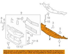 FORD OEM 15-19 MKC Radiator Support Splash Shields-Lower Deflector EJ7Z8310A
