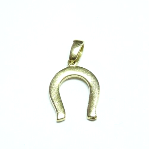 Pendentf fer à cheval avec un cheval à l'ntéreur en Argent 925 /1000