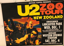 U2 Bono Tour live concerto poster affissione zoo tv 1993 achtung fly one 90s