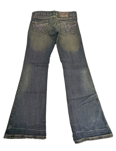 BEBE Women's Blue Cotton Flare Denim Jeans Size 26 - Picture 4 of 4