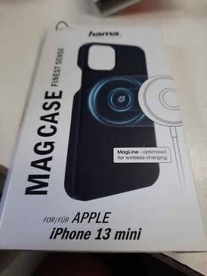 Hama MagSafe Case Cover Schutz Hülle Finest Sense Apple iPhone 13 mini Schwarz