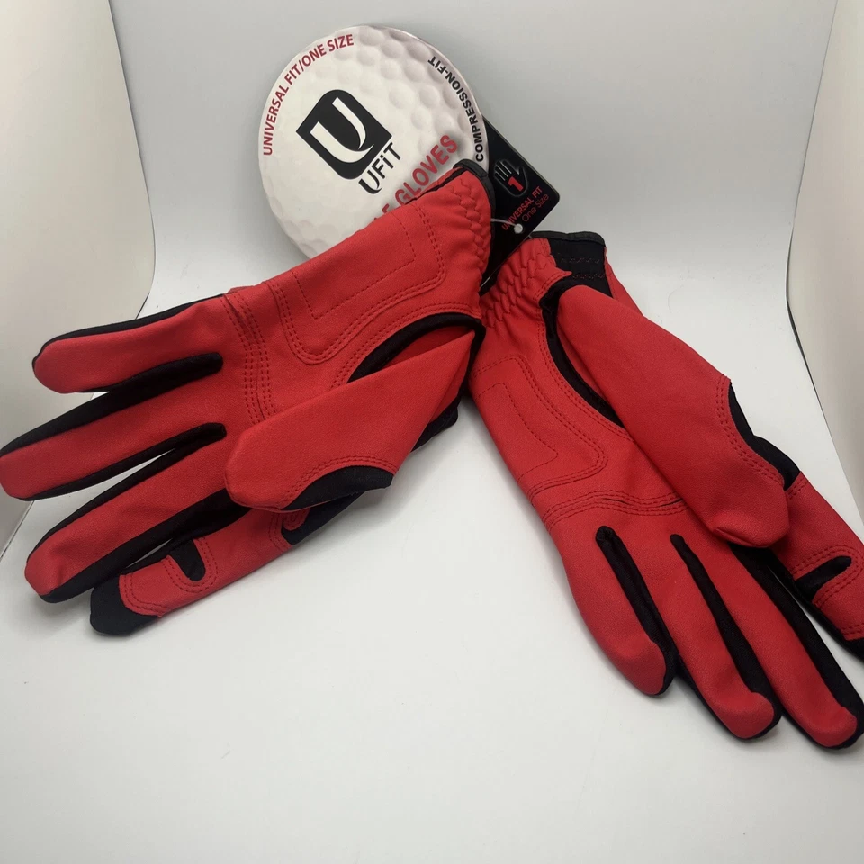 U-FIT 高尔夫手套左手压缩适合智能手机兼容 2 包 — 第 2/4 张图片