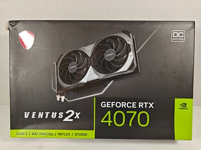 MSI GeForce RTX 4070 VENTUS 2X E 12G OC 12GB Grafikkarte PCI Express 4.0 NEU
