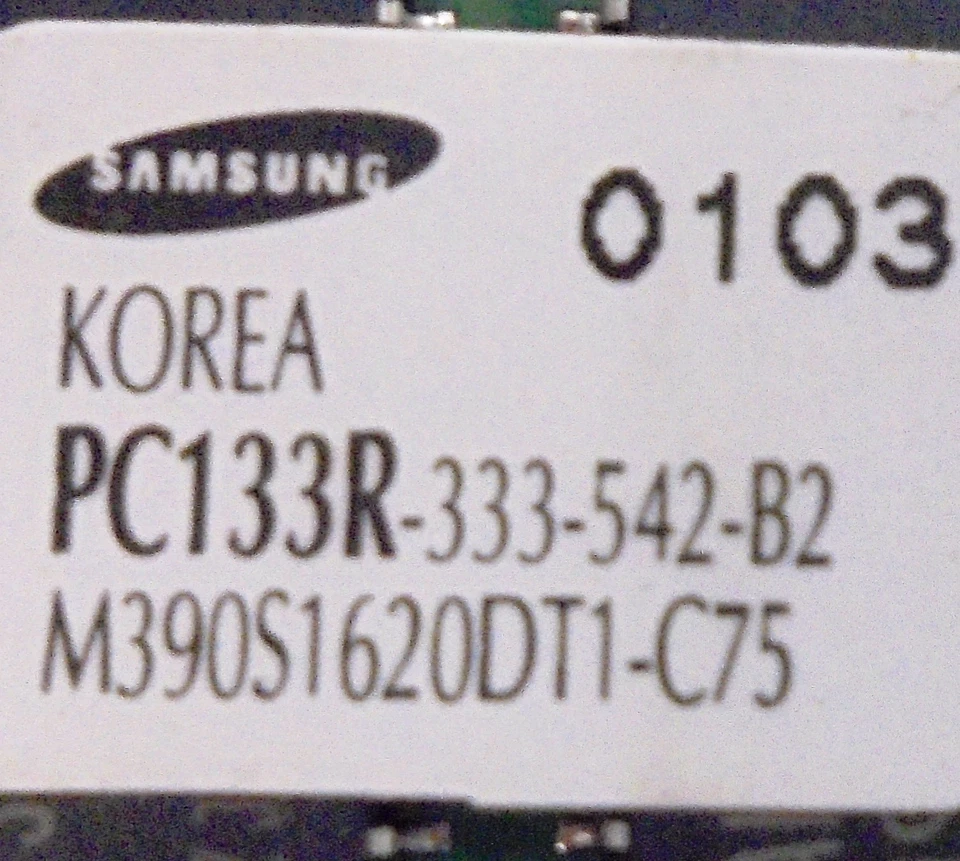 SAMSUNG MEMORY BOARD, PC133R - Image 2 of 4