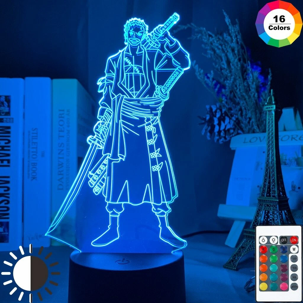  Zorro, One piece, lampe led, lampe 3d