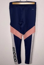 Adidas Spellout Designed 2 Move High Rise Colorblock Leggings Size Small