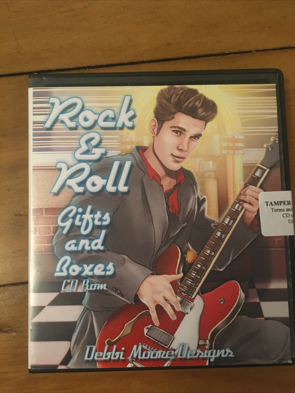 Debbi Moore Designs CD Rom - Rock & Roll Gifts and Boxes Paper Craft Disc