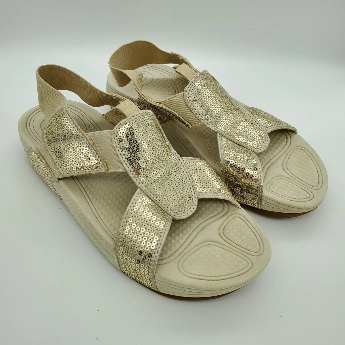 Easy spirit on sale gold sandals