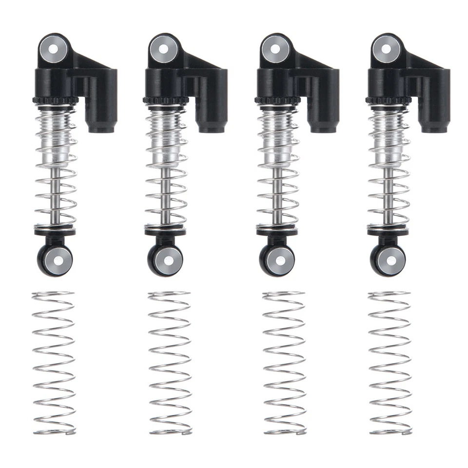 4PCS/SET 31MM Aluminum Alloy Threaded Shock Absorber Set For 1:24 Axial SCX24 - Image 3 of 4