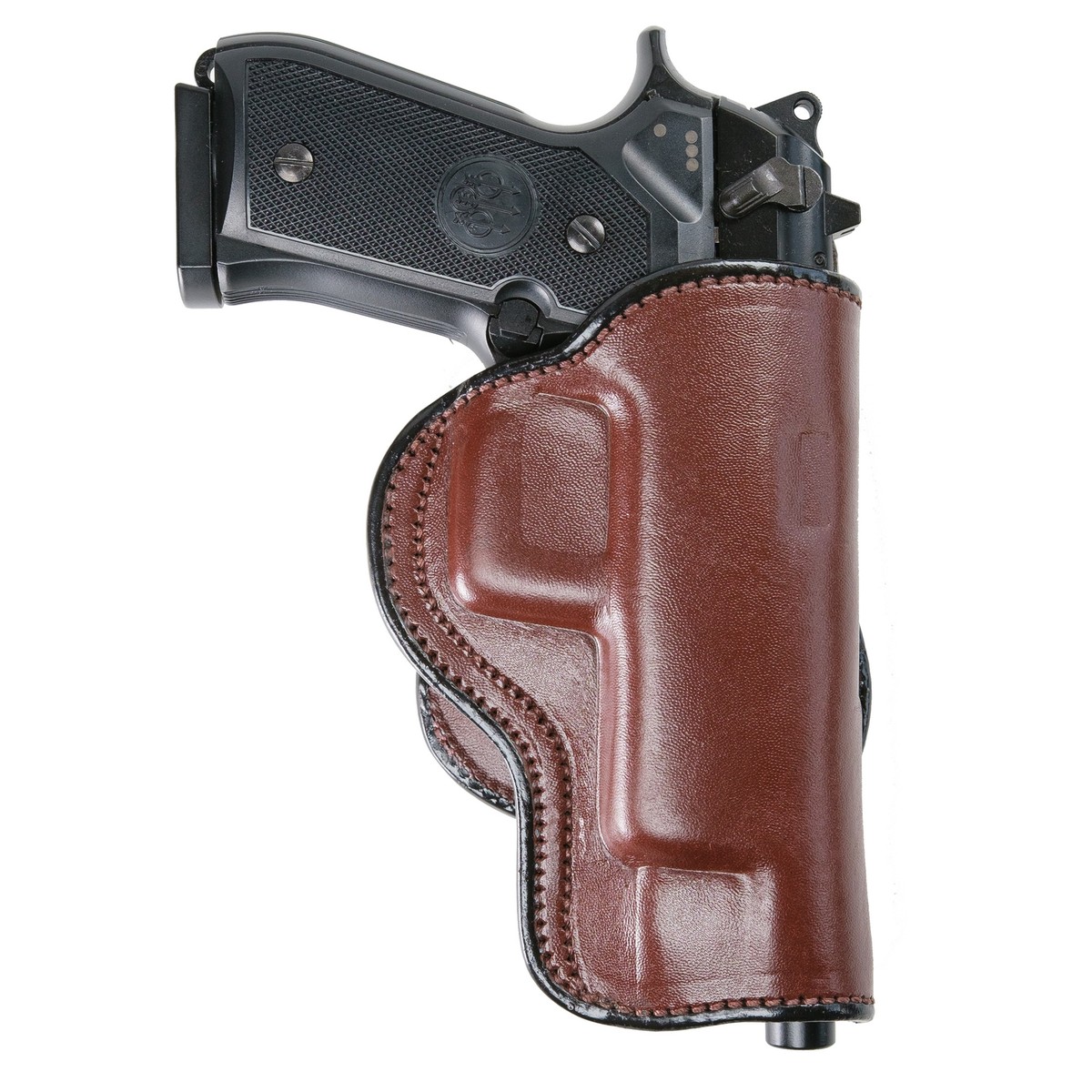 PADDLE HOLSTER FOR BERETTA 92FS. OWB LEATHER PADDLE WITH