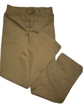 Womens Lands End High Rise Straight Leg Khaki Pants Size 6 trouser leg new