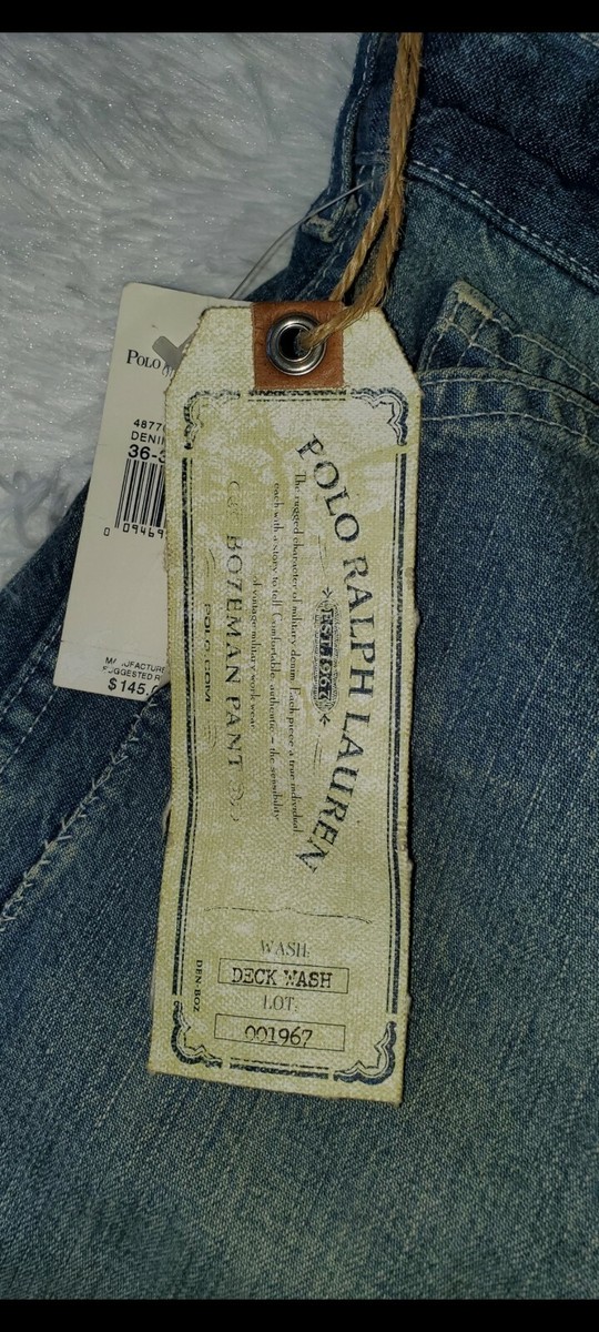 NWT RALPH LAUREN Polo Jeans Vintage BOZEMAN Workwear BUCKLE Back