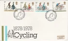 GB Stamp 1878 - 1978 Cycling FDC PO First Day Cover Harrogate Cancel