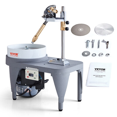 VEVOR Gem Faceting Machine 2800RPM Gemstone Grinding Jewelry Cutting Polisher