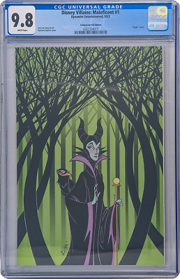 Disney Villains Maleficent #1 GalaxyCon Exclusive Otrakji Variant CGC UG 9.8