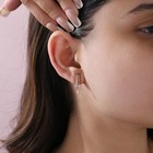 Spectrum Lab Created Diamond Dangle Earrings Solid Silver Pear Cut Geometric — photo 2