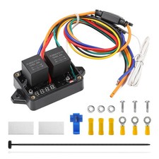 12V/24V Electric Fan Controller Kit 30A Digital Radiator Fan Switch with Adju...