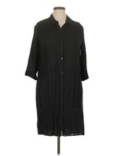 Simply Vera Vera Wang Women Black Casual Dress XL