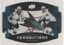 2020 Upper Deck Clear Cut Foundations Duos Erik Karlsson Logan Couture #CCF-KC