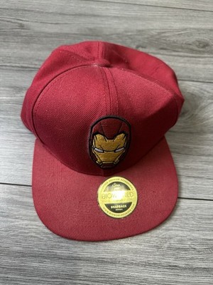 HERREN MARVEL COMICS SNAPBACK BASEBALL KAPPE, IRON MAN, ROT, ONE SIZE, (G12)