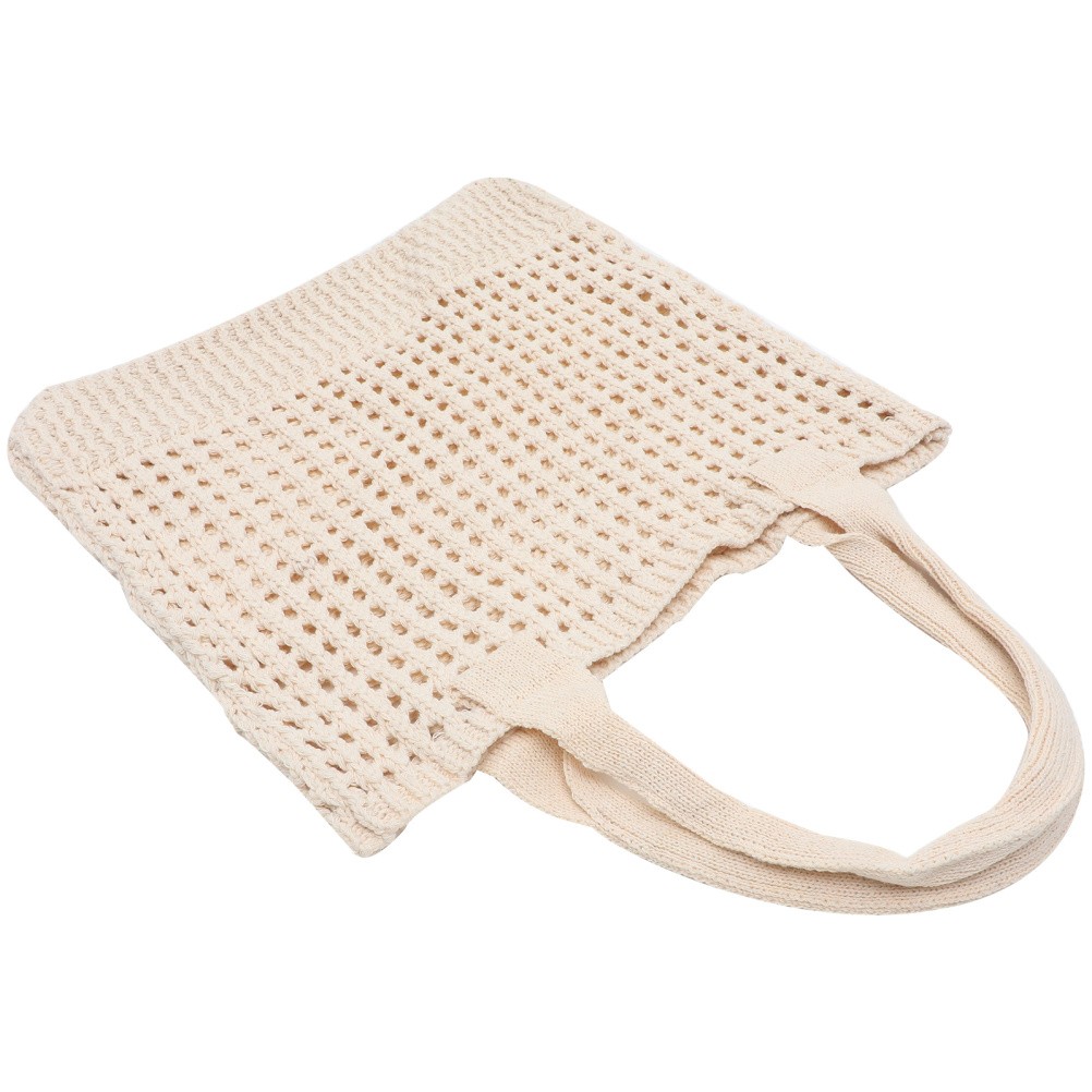 Borsa Lavorata Maglia Sacca Da Mare Women Tote Bag All'uncinetto