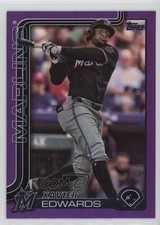 2025 Topps Series 1 Purple Rainbow 86/250 Xavier Edwards #258 1c9a