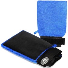 Auto Waschhandschuh, Mikrofaser, Knete, Reinigung, Dekontamination, blau