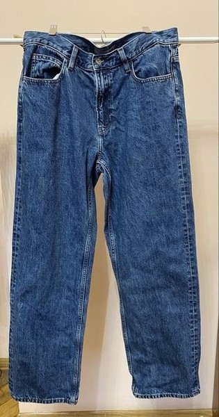 Men Uniqlo JW Anderson Jeans Navy Cotton 32