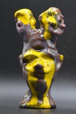 "Internal Memories" - Abstract Original Clay Sculpture. Hand made & glazed.