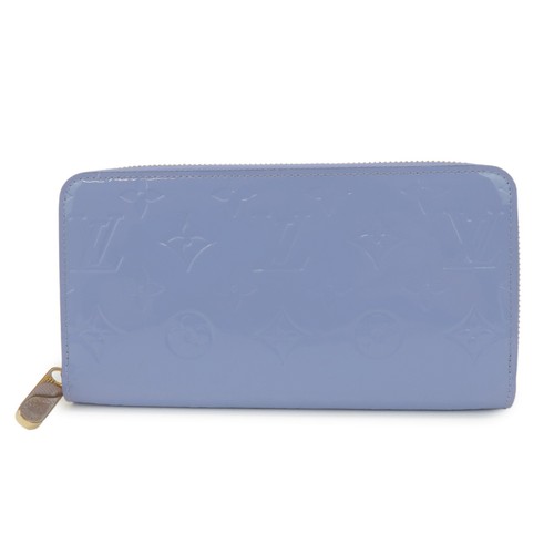 Louis Vuitton Monogram Vernis Round Zippy Wallet Lilas M90141 Authentic Used F/S