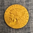1911 $2.50 Indian Head Gold Quarter Eagle Coin Pre-1933 US
