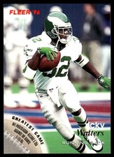 Ricky Watters 1996 Fleer #107 Eagles NFL READ FREE SHIPPING AutographDen