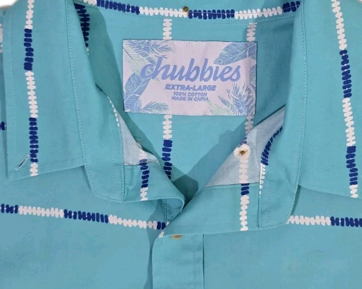 Chubbies Swimming Pool Pattern Popover Short Slee… - image 4