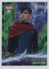 2025 Topps Chrome Marvel Studios Sapphire Edition Green 61/99 Wiccan #165 9et