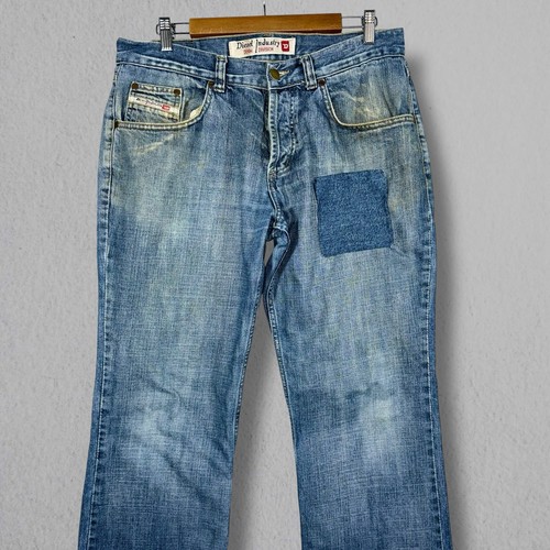 Diesel Kulter Jeans Herren 36 (passt 34x32) Vintage Straight Leg Dirty Wash Patched - Bild 4 von 13