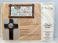 NEW The Creative Circle Needlework Kit  1849 Home Sampler 8x16" Finished Size
