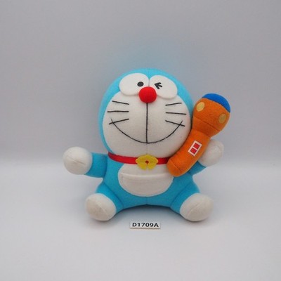 D1709A Doraemon Epoch 2004 Plush 5'' Stuffed Toy Doll Japan flashlight
