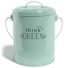 Compost Bin for Kitchen Counter - 1.2 Gallon Countertop Composter with Extra ...