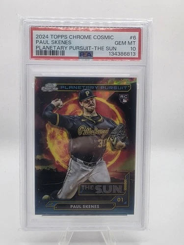 PAUL SKENES 2024 Topps Cosmic Chrome Planetary Pursuit  Sun PSA 10