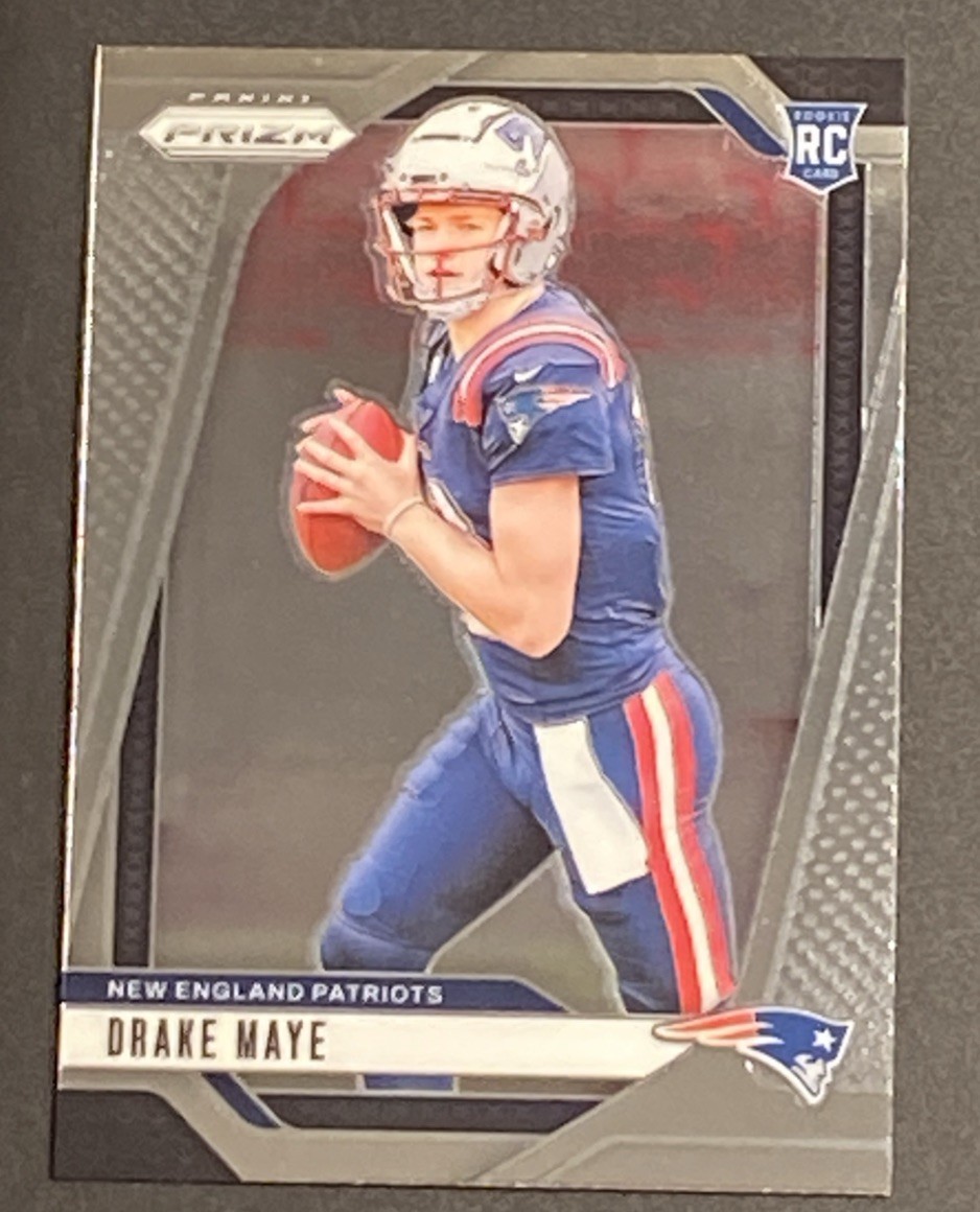 2024 Panini Prizm #329 Drake Maye Base Rookie RC Patriots
