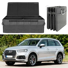 Trunk Cargo Organizer Foldable Storage Collapsible Box For Audi Q7 SQ7 2017-2025
