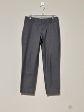 Banana Republic Martin Fit Ankle Pants Womens Size 2 Stretch Cotton Blend Gray