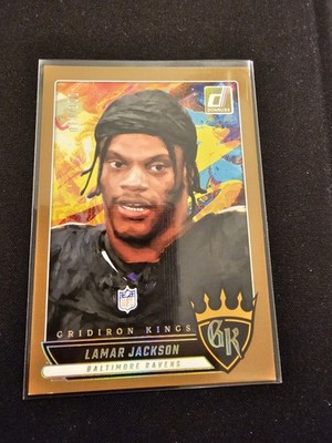 2025 Donruss Football Lamar Jackson GK-LJN Gridiron Kings /100 Baltimore Ravens