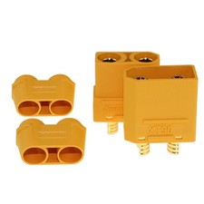  5 Male/ 5 Female Pairs XT90H Bullet Connector Plugs - 4.5MM Bullets / 90 Amps