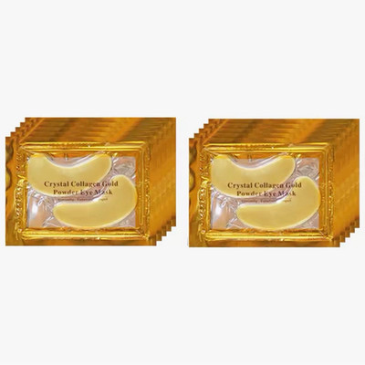 Crystal Collagen & Gold Under Eye Mask Pads, Gold Under-Eye Patches 4pcs