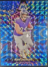 Mark Andrews 2024 Mosaic No. 18 Blue Reactive Prizm Baltimore Ravens