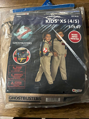 Disguise Ghostbusters Kids Costume Jumpsuit w/ Proton Pack Beige XS (4/5)
